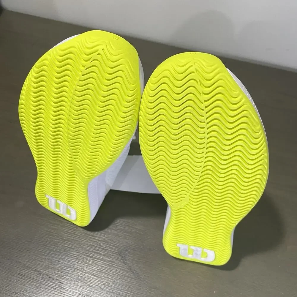 Wilson Womens Size 10 Tennis Shoes NEW White Neon Yellow Intrigue Lite WRS335830